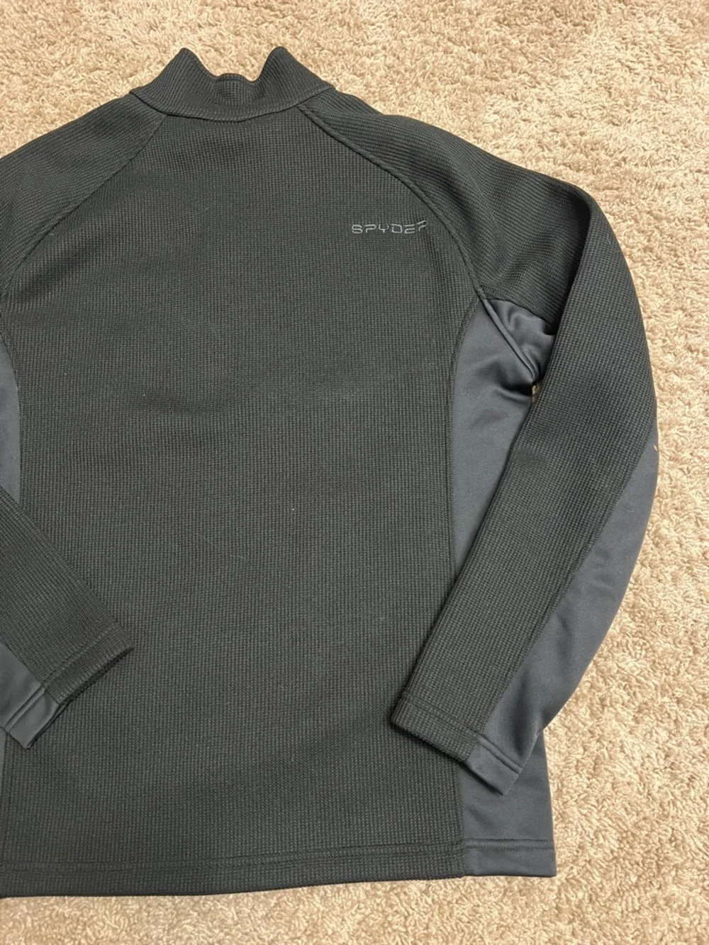 Spyder Men's Black Performance Half-Zip Jacket sz Large